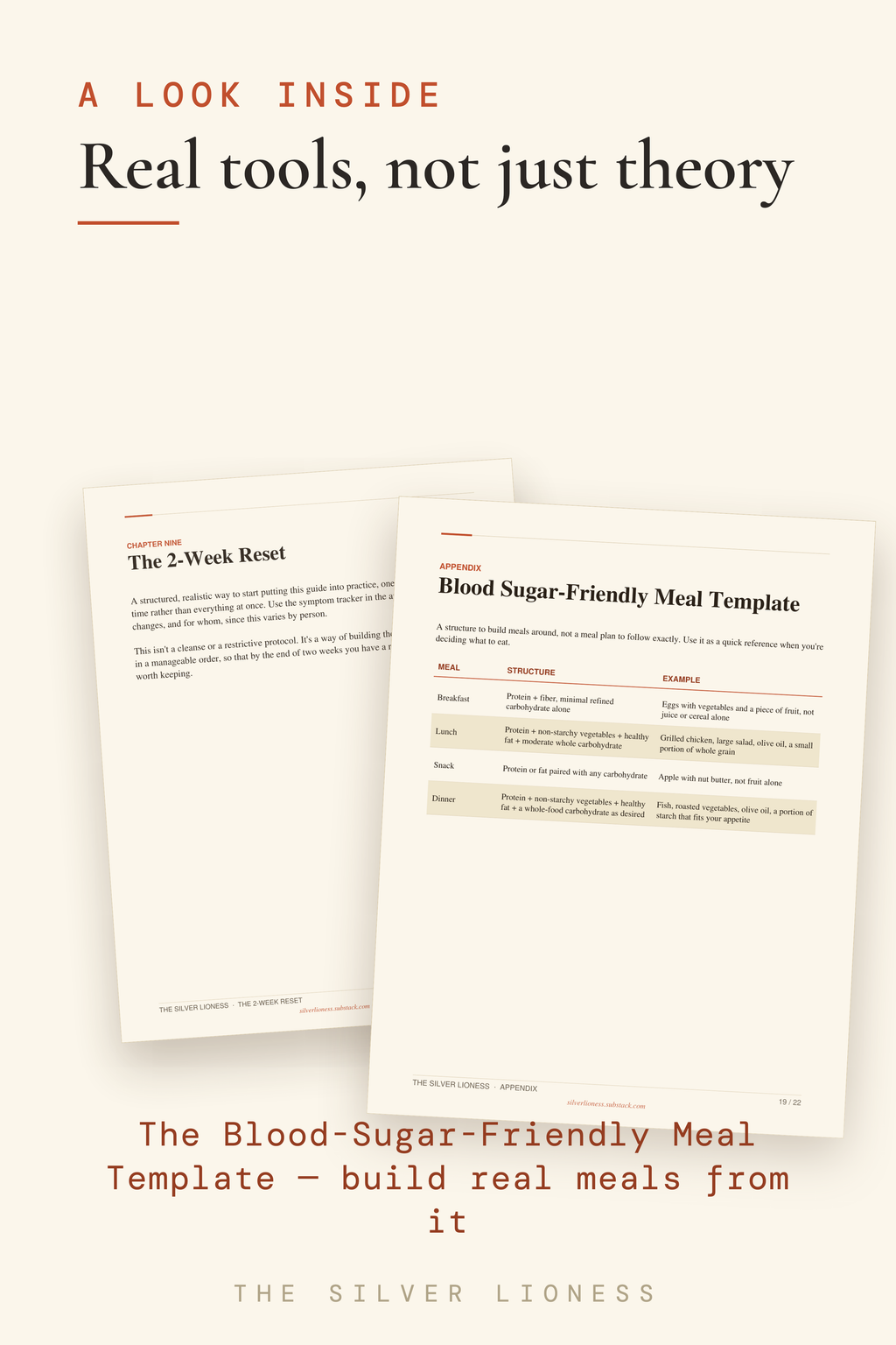 Soft Reboot — a look inside: Blood-Sugar-Friendly Meal Template and 2-Week Reset