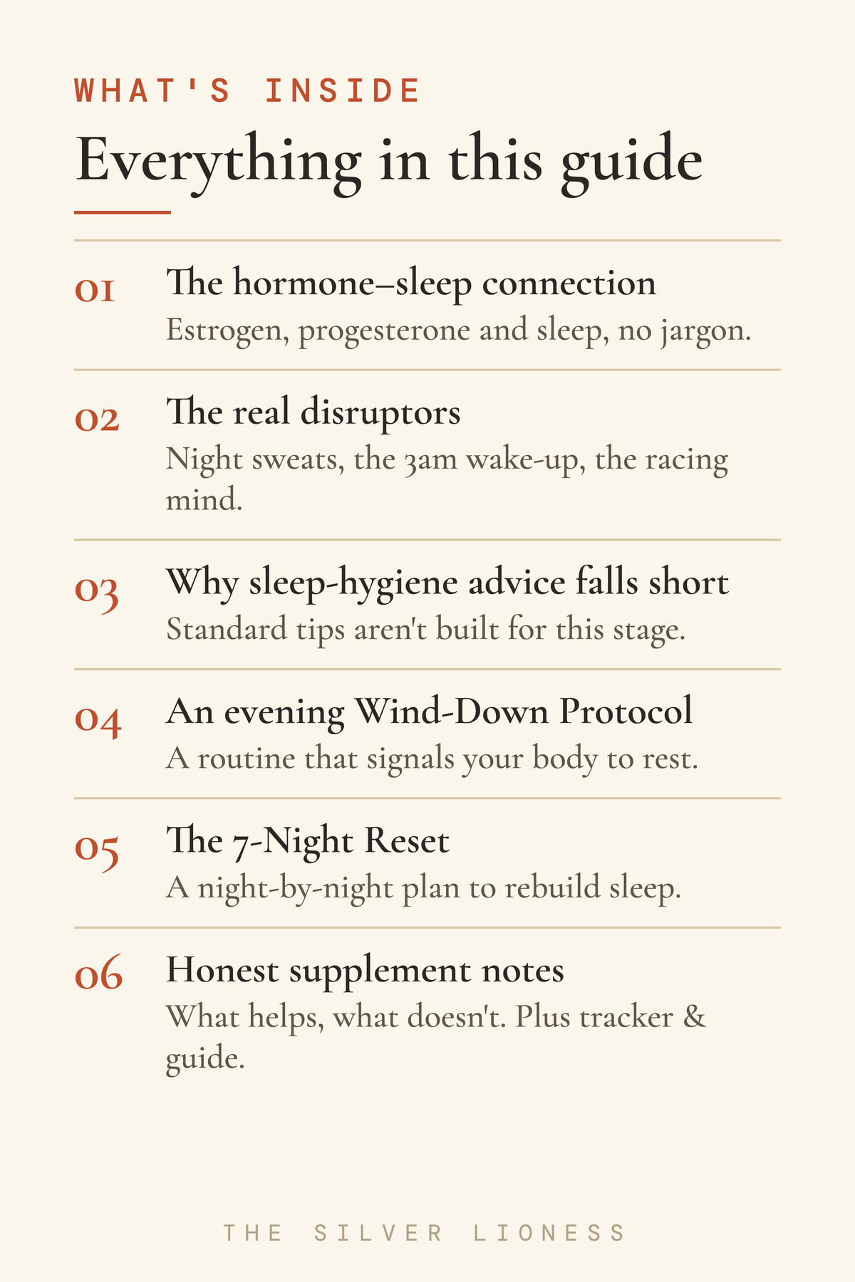 Sleep Again — what's inside