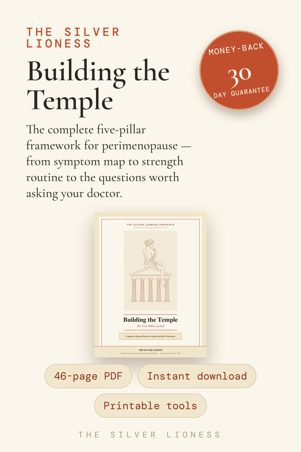 Building the Temple — 46-page PDF, instant access, printable tools, 30-day money-back guarantee